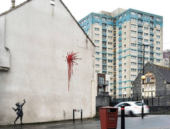 Το «δώρο» του Banksy ανήμερα Αγίου Βαλεντίνου