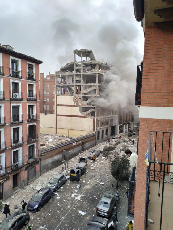 Ισχυρή έκρηξη σε κτήριο στην πρωτεύουσα της Ισπανίας