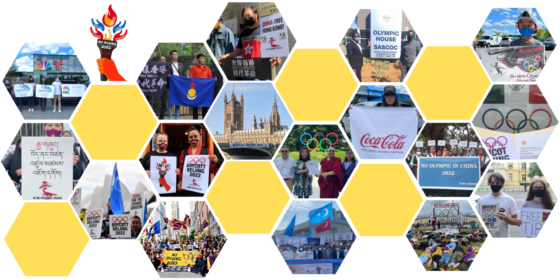 Συνέλαβαν ακτιβίστριες του «No Beijing 2022» γιατί άνοιξαν πανό στην Ακρόπολη