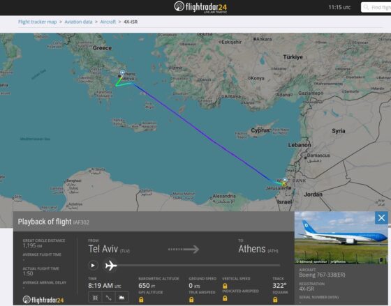 BDS Grèce : L’avion présidentiel israélien « Wing of Zion » atterrit à Athènes